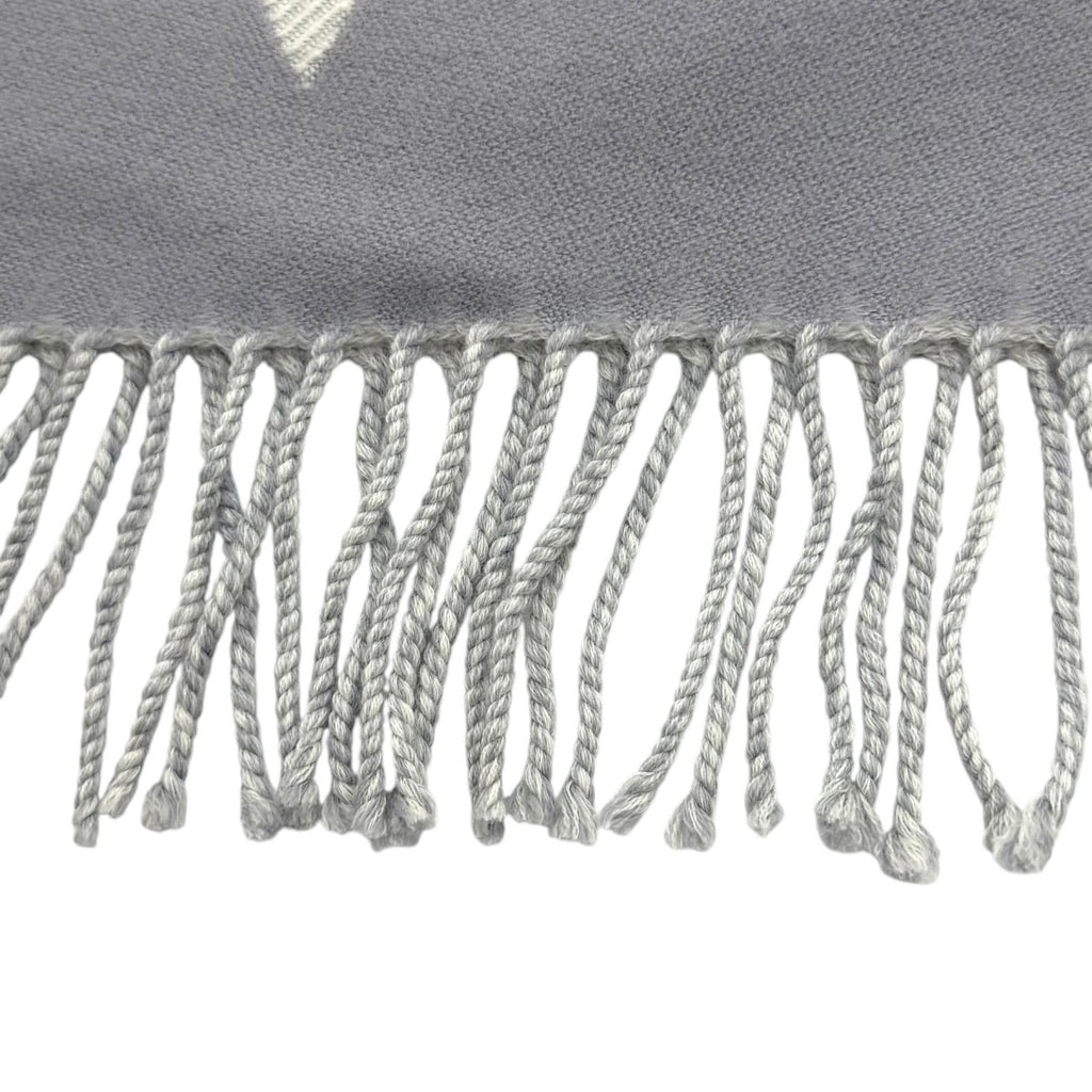 Excellent LOUIS VUITTON Scarf LV Essential Scarf Monogram fringe wool M77727