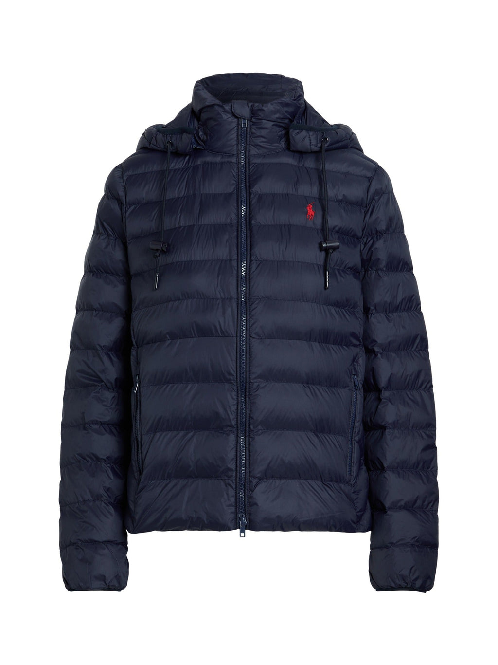 RALPH LAUREN WOMEN Water-Resistant Packable Hooded Jacket Navy