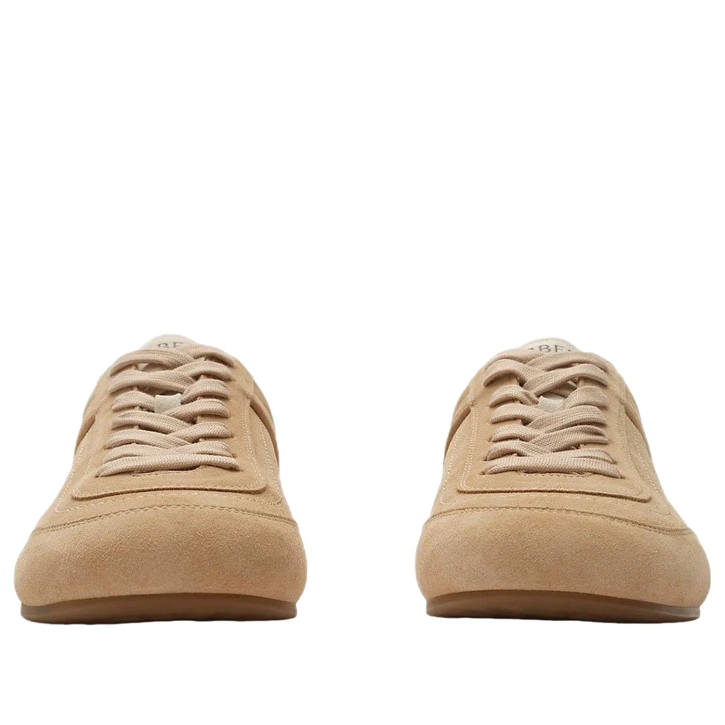 (WMNS) Burberry Leather Knight Runner Sneakers 'Flax Beige Dove Beige' 81278001
