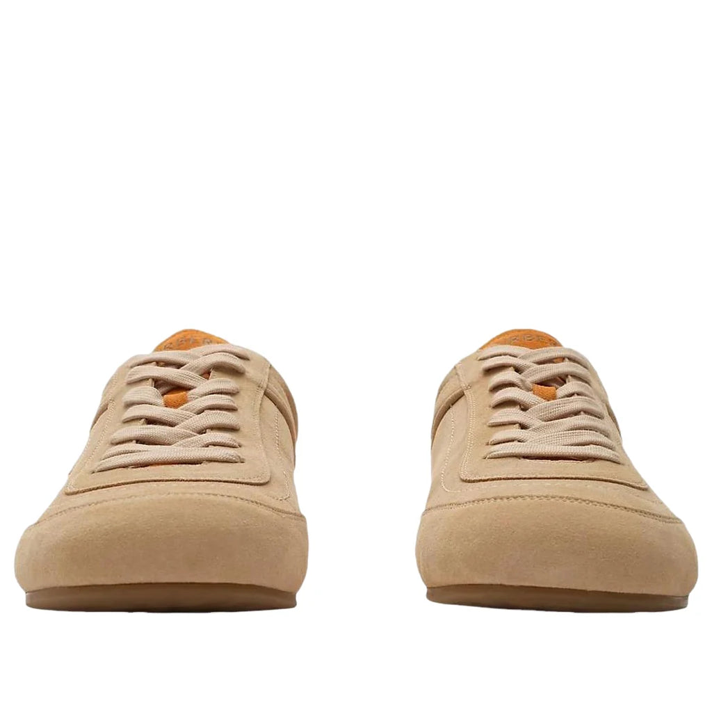 Burberry Leather Knight Runner Sneakers 'Flax Beige Pumpkin Orange' 81274771