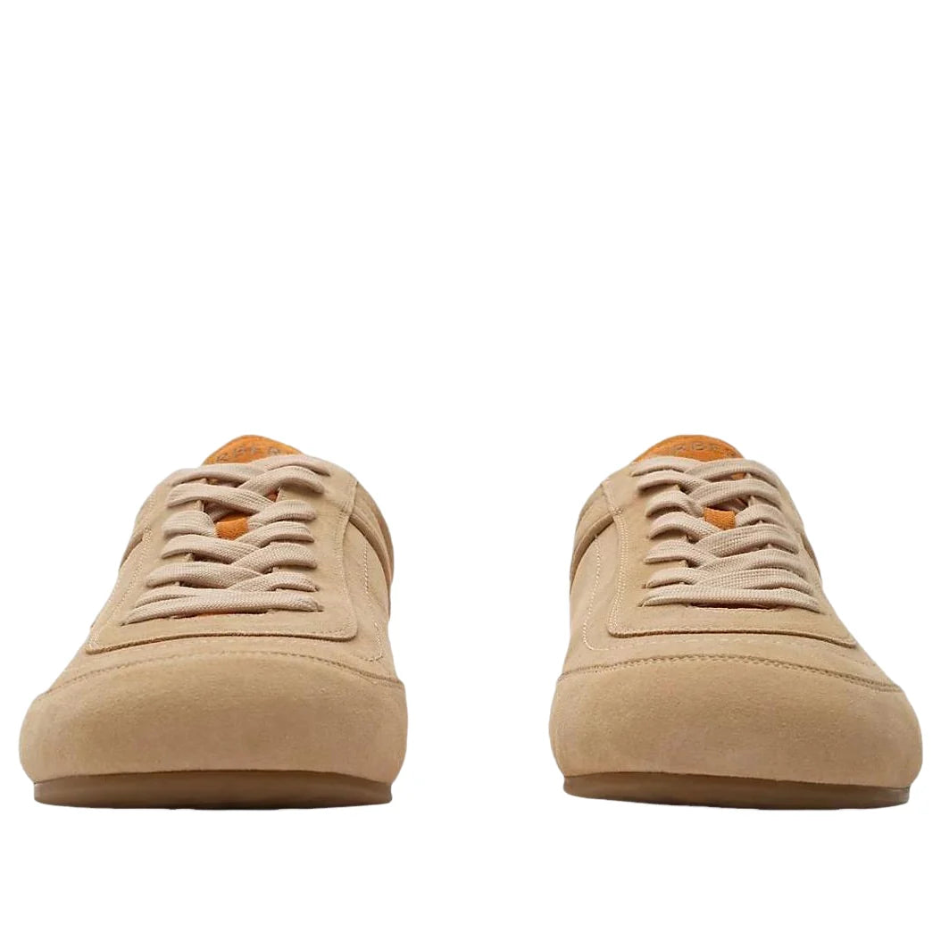 Burberry Leather Knight Runner Sneakers 'Flax Beige Pumpkin Orange' 81274771
