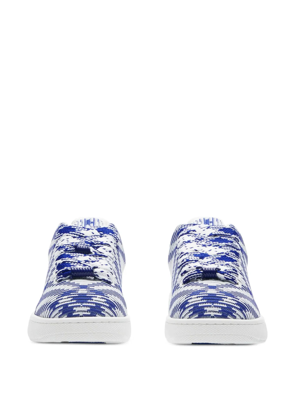 Burberry Box Checked Leather Sneakers