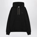Burberry - Black sweatshirt with Check-pattern inserts