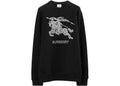 Burberry Embroidered EKD Cotton Sweatshirt Black