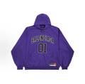 Balenciaga 01 Varsity Hoodie Unisex Purple
