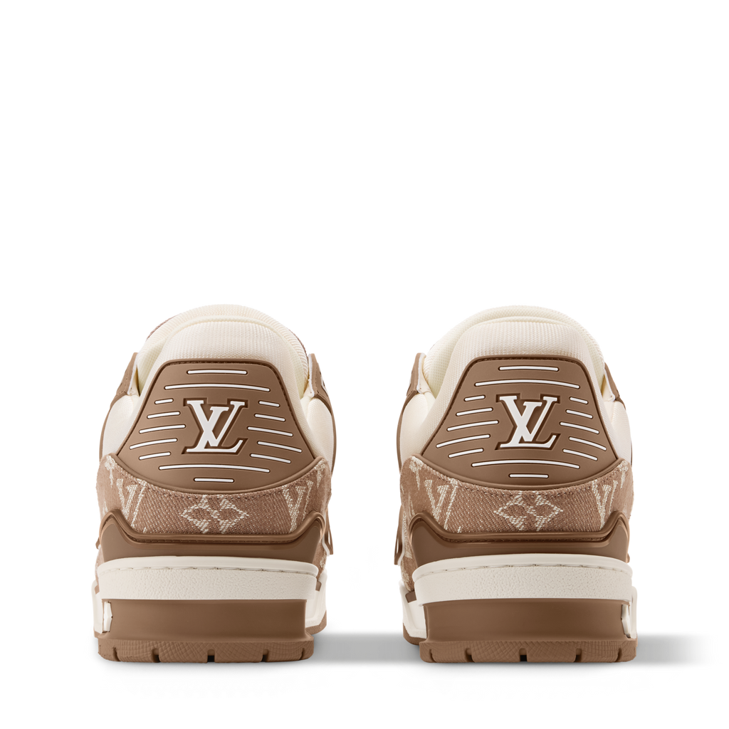Louis Vuitton LV Trainer Sneaker Monogram Brown Denim