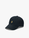 Cotton Chino Ball Cap - Polo Black/Gold