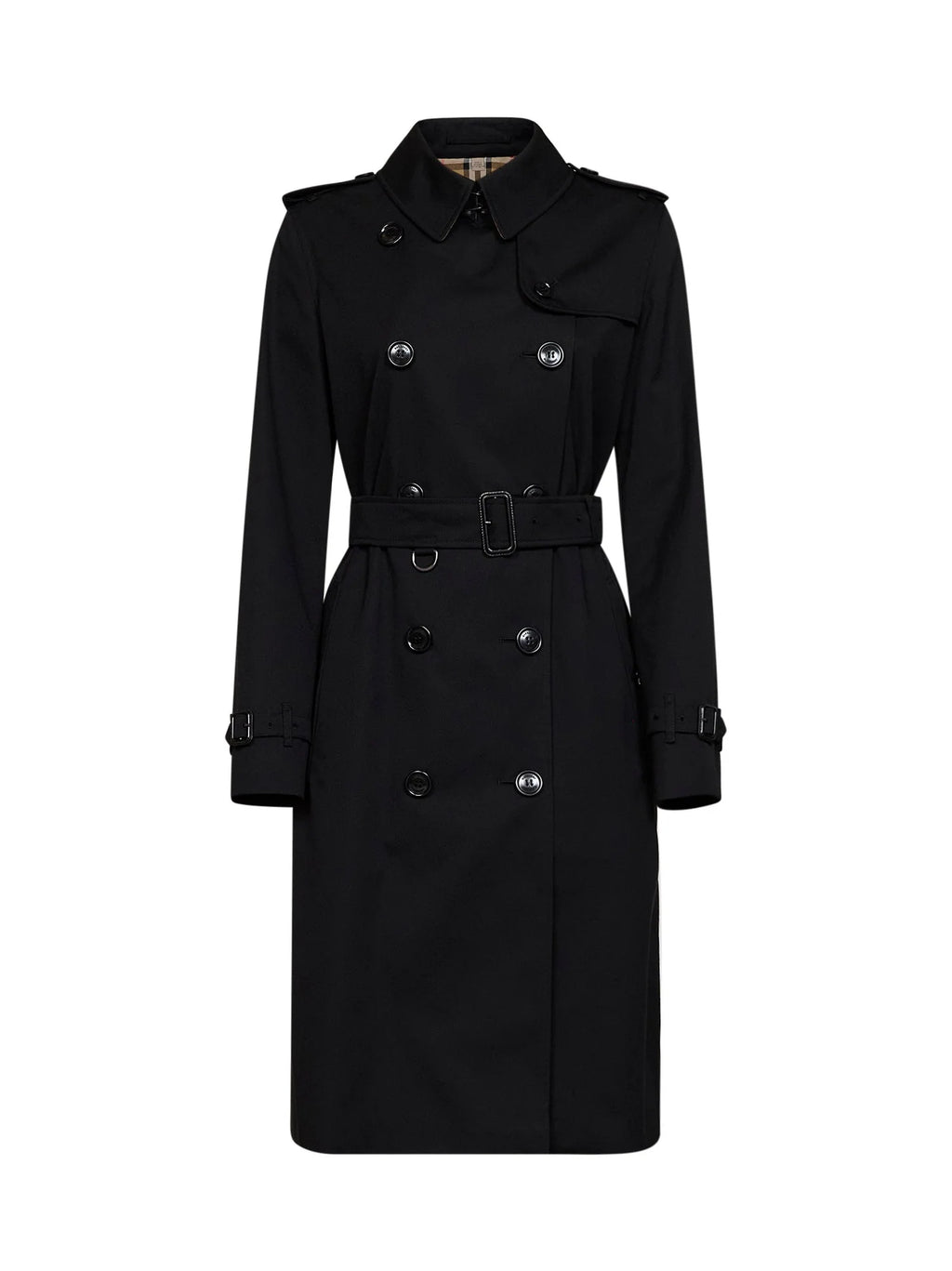 Burberry Kensington Trench Coat — Black