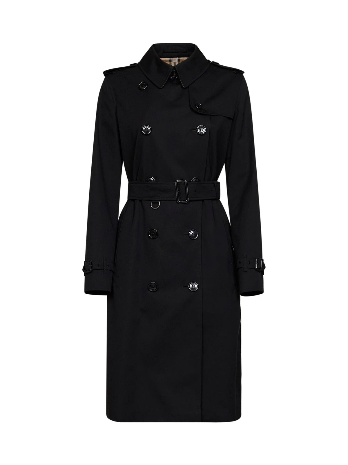 Burberry Kensington Trench Coat — Black