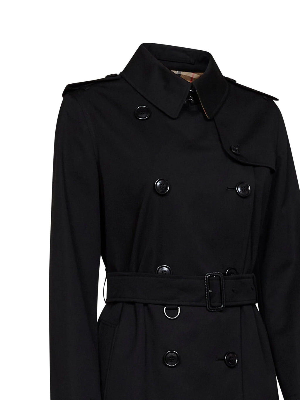 Burberry Kensington Trench Coat — Black