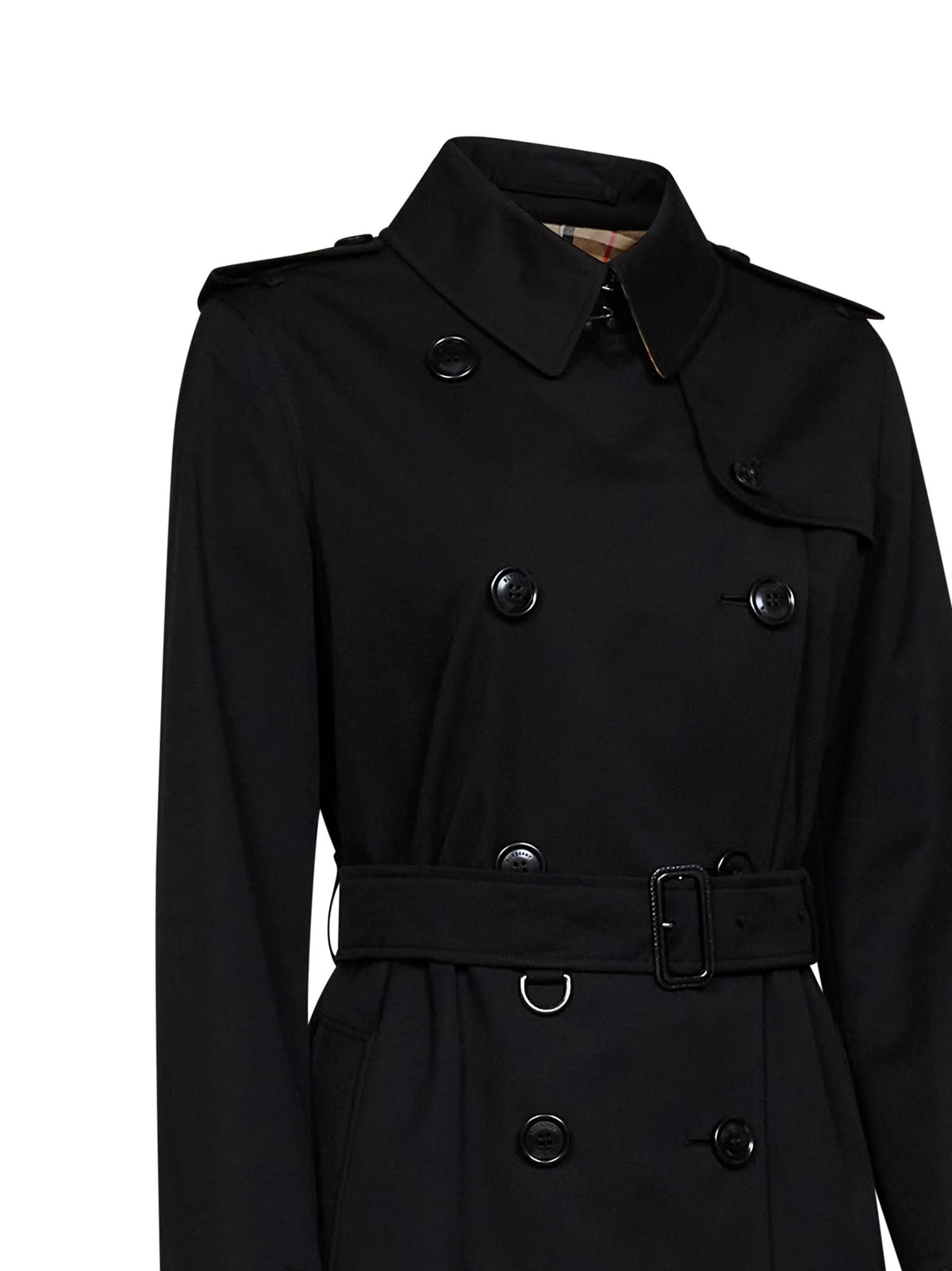 Burberry Kensington Trench Coat — Black