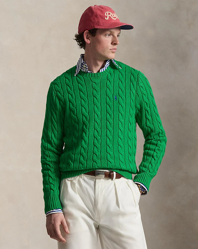 Polo Ralph Lauren — Cable-Knit Cotton Sweater